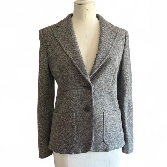 Max Mara Grey Wool Woman’s Blazer (sz 2) - Picture 1 of 6